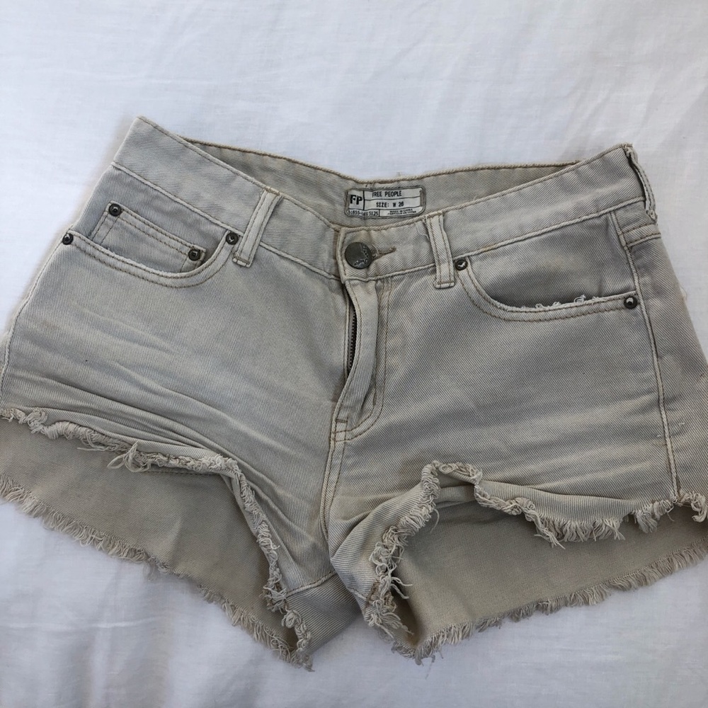 Free people denim shorts